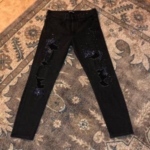 Black Express Bejeweled Jeans!